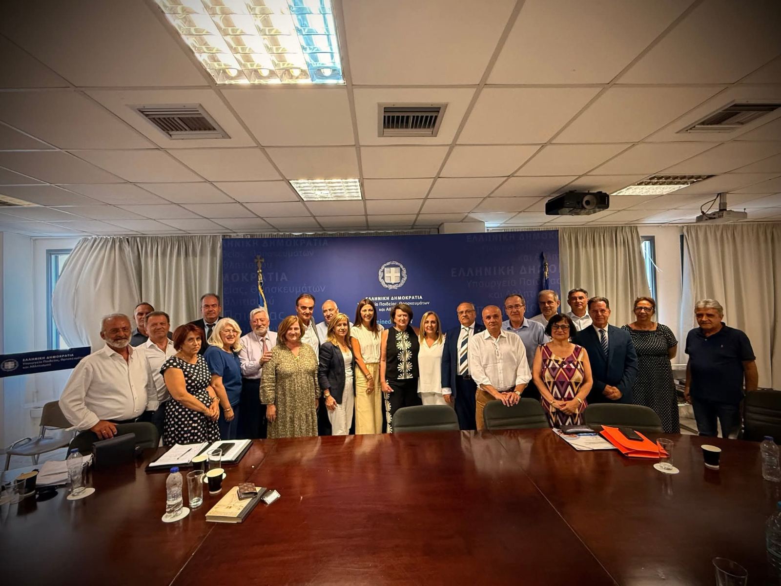Ο Περιφερειακός Διευθυντής Εκπαίδευσης Κρήτης συναντήθηκε με την Υπουργό Παιδείας Σοφία Ζαχαράκη