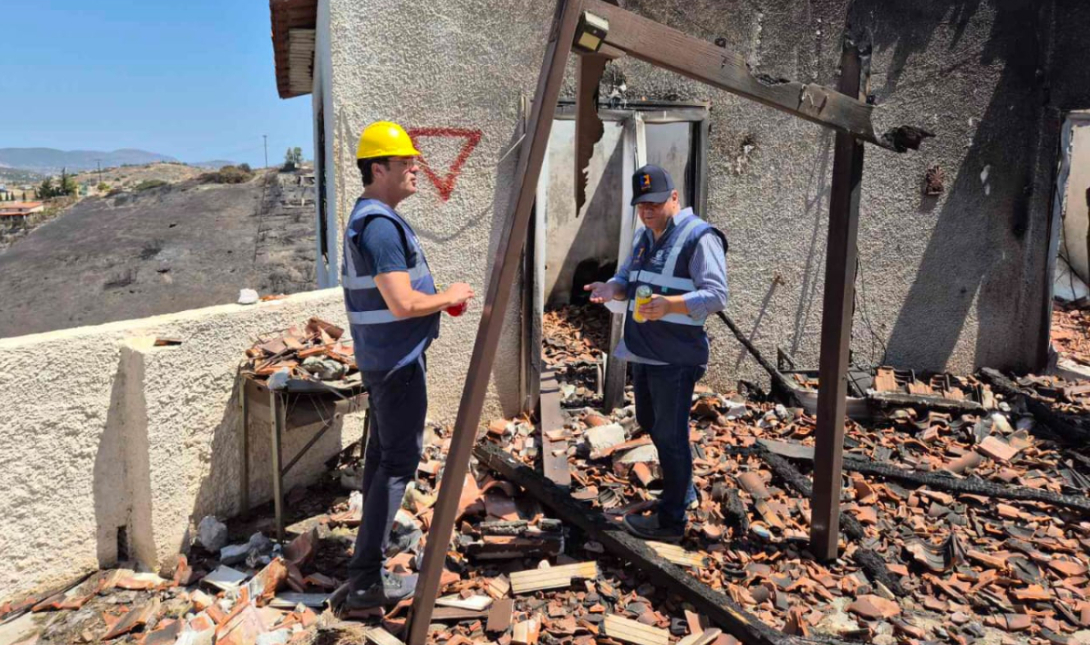Έναρξη αυτοψιών από τη Γενική Διεύθυνση Αποκατάστασης Επιπτώσεων Φυσικών Καταστροφών στις πληγείσες περιοχές