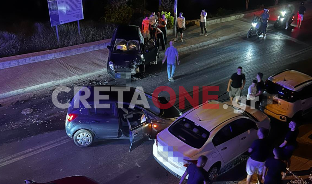 Ηράκλειο: Σοβαρό τροχαίο ατύχημα στο κέντρο της πόλης – Στο αυτόφωρο ανήλικος οδηγός