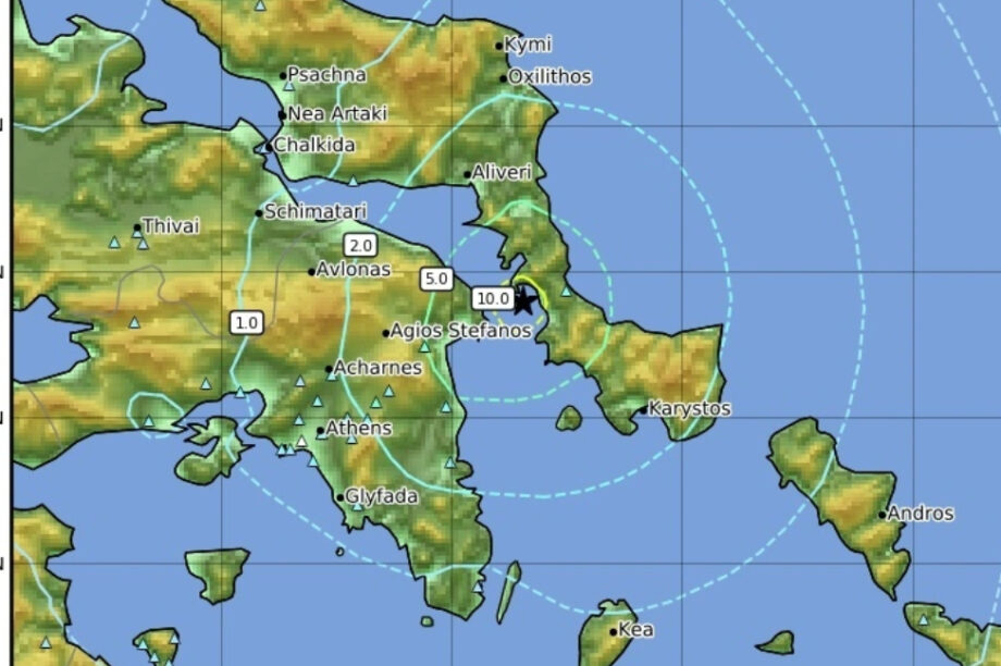 Εύβοια: 25 μετασεισμοί σε πέντε ώρες μετά τα 5,2 Ρίχτερ