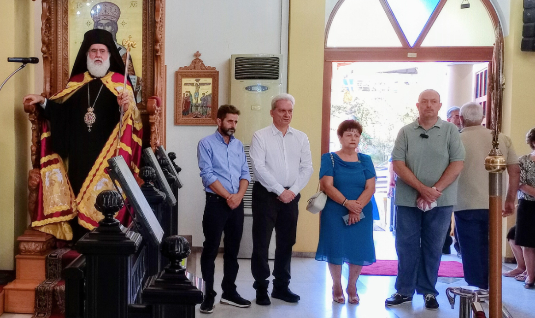 Στον εορτασμό της Ύψωσης του Τιμίου Σταυρού στον Εσταυρωμένο ο Αλέξης Καλοκαιρινός