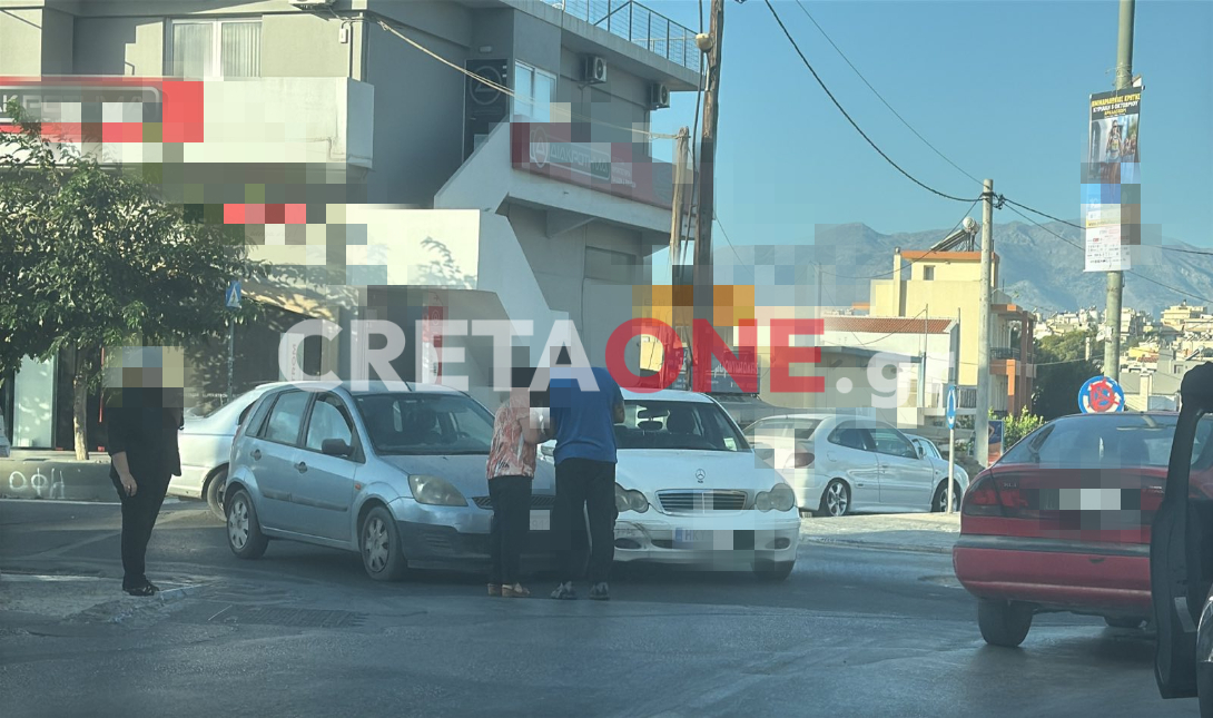 Τροχαίο ατύχημα «με το καλημέρα» στη Λεωφόρο Κνωσού – Δείτε φώτο
