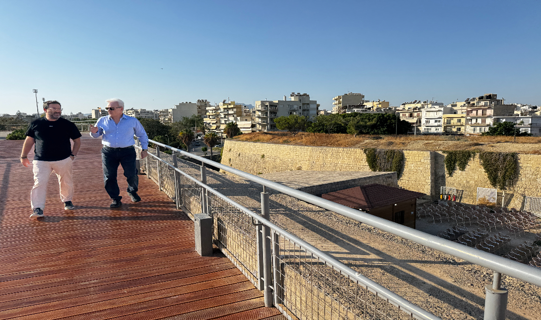 Ηράκλειο: Τα Τείχη παραδίδονται στην πόλη – Σε χρήση το σύνολο του ισόπεδου μέρους των Ενετικών Τειχών