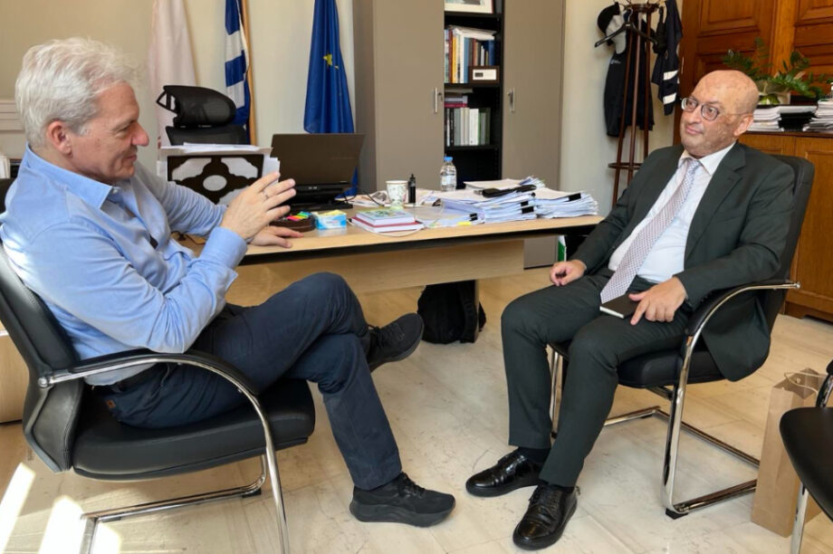 Ο Αλέξης Καλοκαιρινός συναντήθηκε με τον Πρέσβη της Αρμενίας στην Ελλάδα Τιγκράν Μκρτσιάν