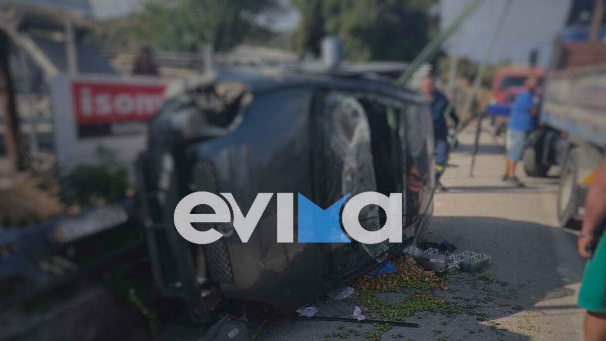 Τροχαίο ατύχημα με αυτοκίνητο να έχει αναποδογυρίσει: Εγκλοβισμένη η οδηγός – Δείτε φωτογραφία