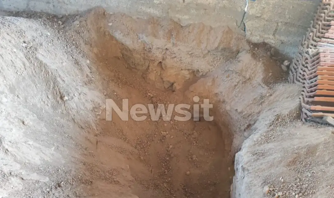 Ο λάκκος όπου είχε θάψει τη μητέρα της η 62χρονη στη Βοιωτία