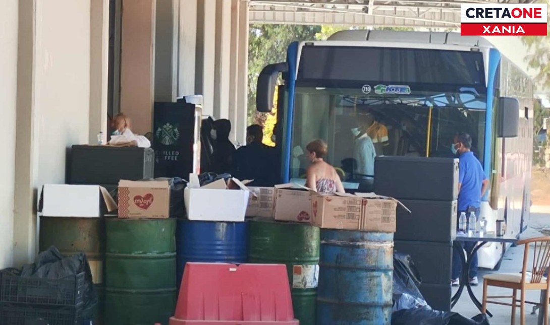 Αναστάτωση στην Αγυιά: 109 νέοι μετανάστες στον προσωρινό χώρο φιλοξενίας (φωτογραφία)