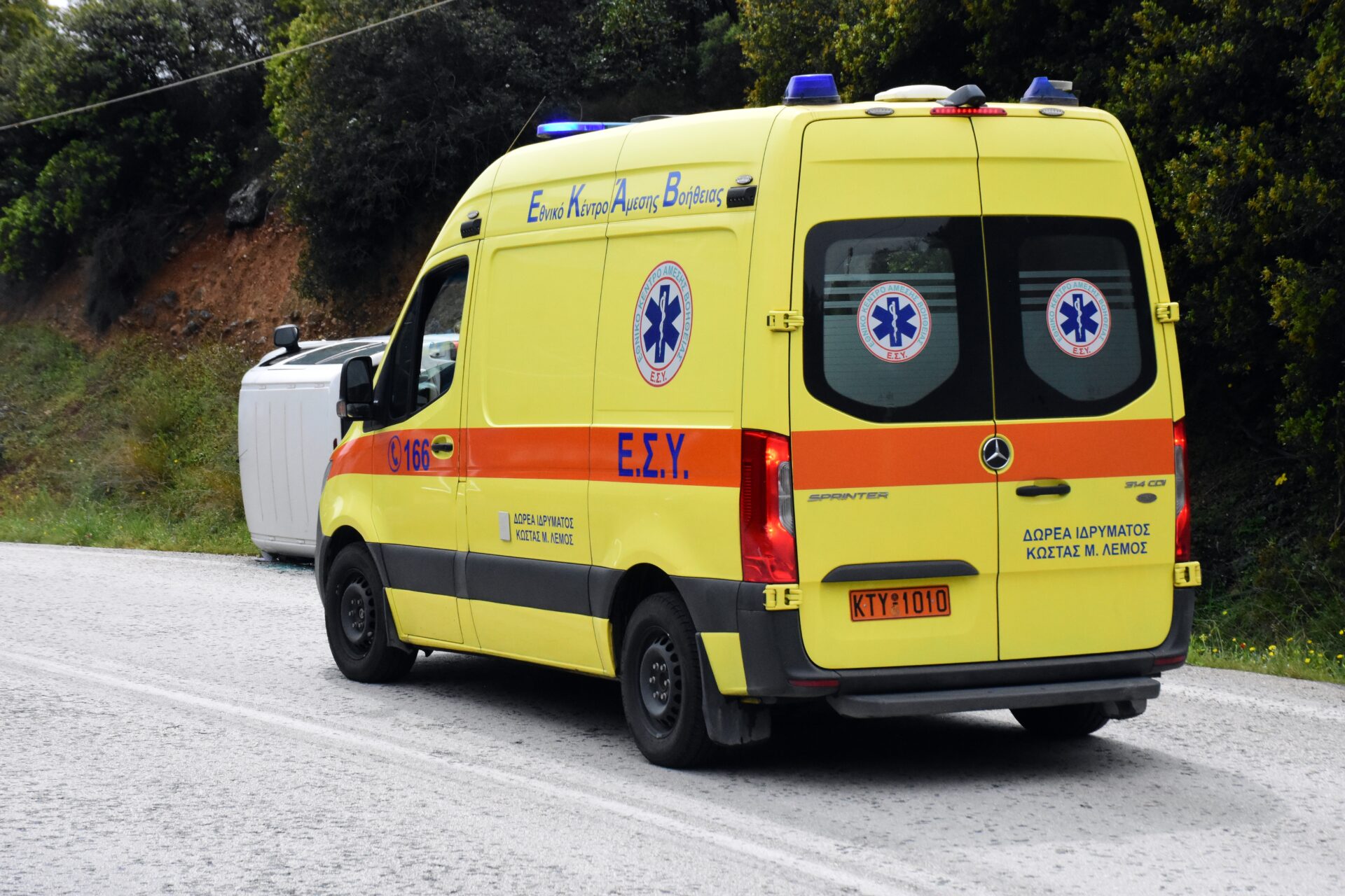 Σοκαριστικό τροχαίο με παράσυρση και τραυματισμό ποδηλάτη στην Καστοριά