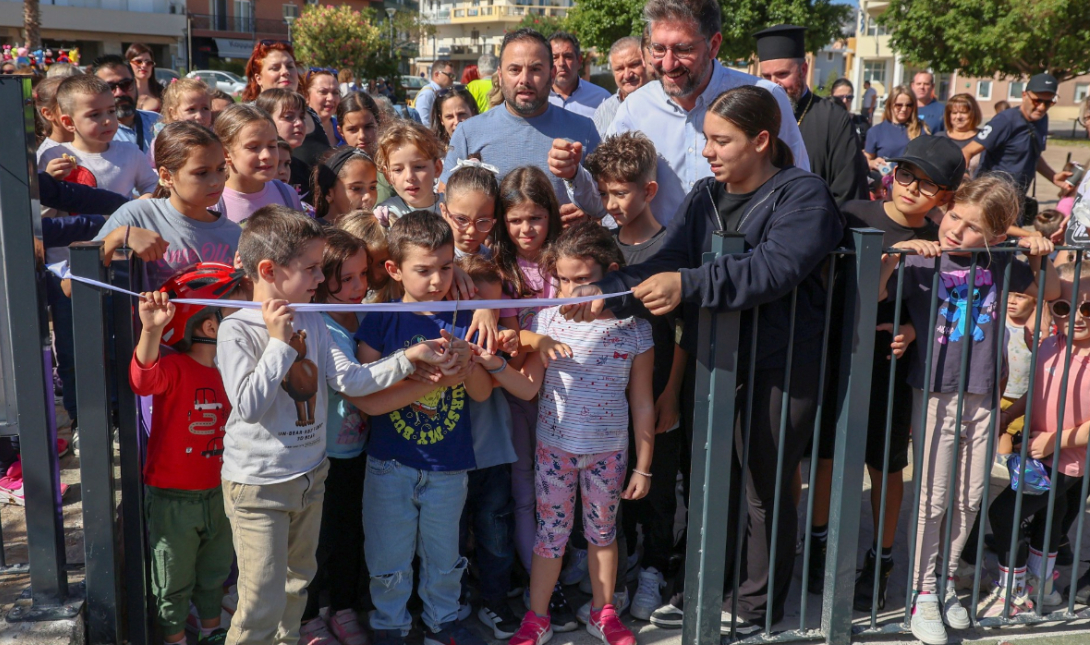 Δήμος Μαλεβιζίου: Χαμόγελα στα εγκαίνια της νέα παιδικής χαράς στο Γάζι