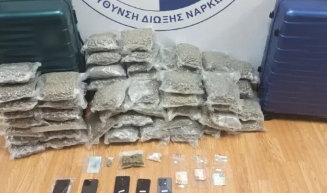 Κατασχέθηκε τεράστια ποσότητα skunk στο «Ελευθέριος Βενιζέλος», τέσσερις συλλήψεις