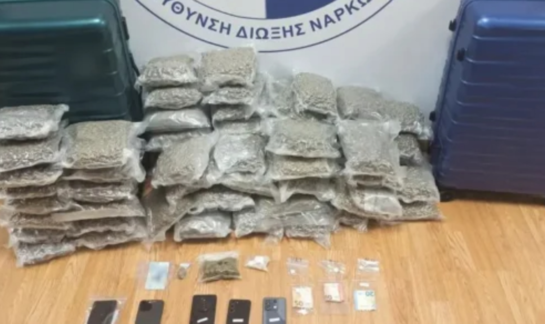 Κατασχέθηκε τεράστια ποσότητα skunk στο «Ελευθέριος Βενιζέλος», τέσσερις συλλήψεις