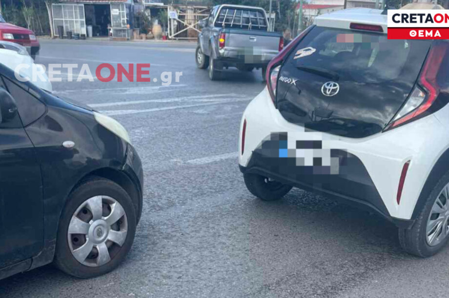 Τροχαίο ατύχημα στον κόμβο Καστελίου, στη Χερσόνησο