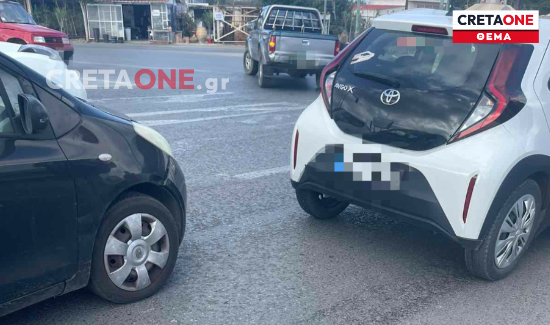 Τροχαίο ατύχημα στον κόμβο Καστελίου, στη Χερσόνησο