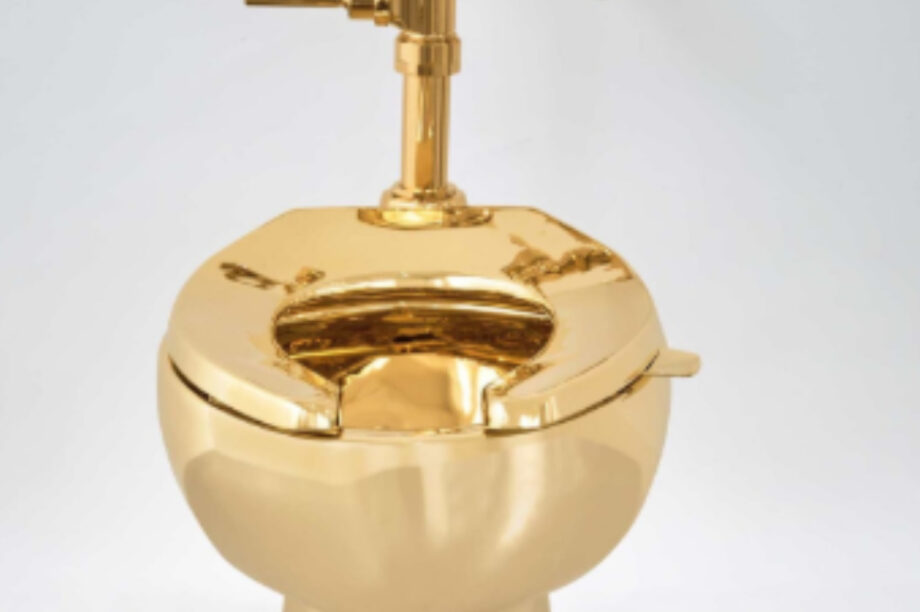 χρυσή τουαλέτα