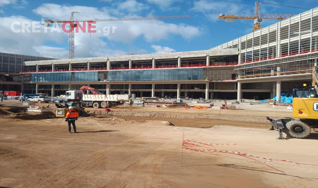 Απογειώνονται οι εργασίες για την κατασκευή του νέου αεροδρομίου στο Καστέλι (φωτογραφίες)