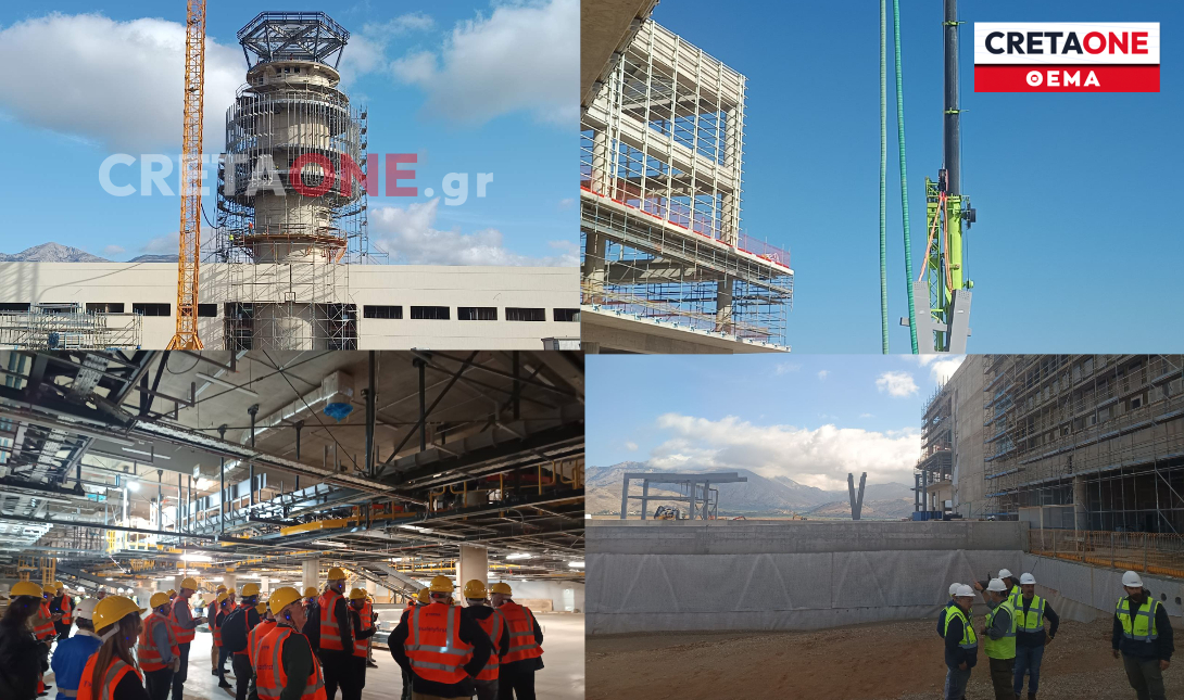 Το cretaone για 1η φορά στα «έγκατα» του νέου αεροδρομίου στο Καστέλλι που ετοιμάζεται για πτήσεις το 2027 – Εντυπωσιακές εικόνες (βίντεο, φωτο)