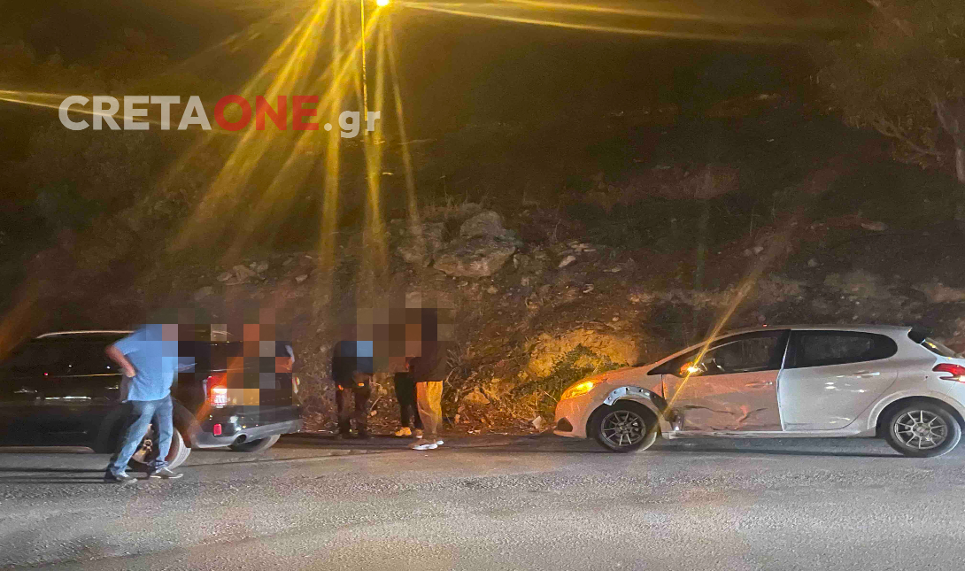 Ηράκλειο: Τροχαίο ατύχημα στον Αη Γιάννη – Δείτε φωτογραφίες