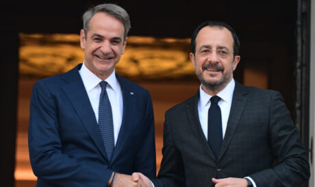 Συνάντηση Μητσοτάκη - Χριστοδουλίδη