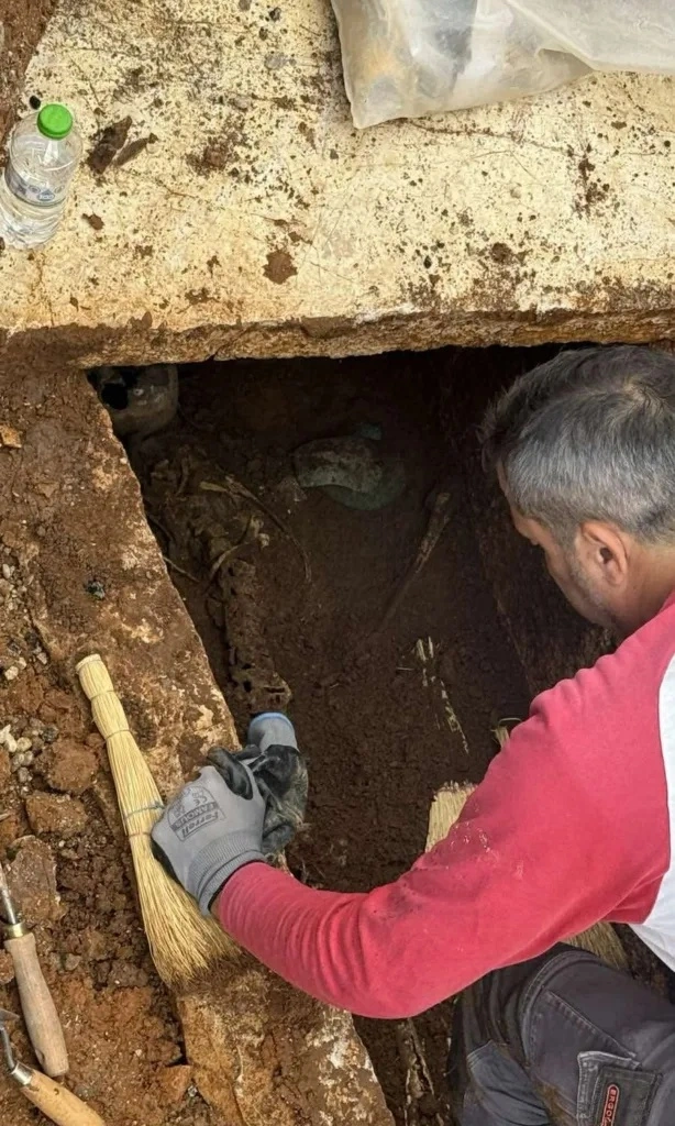 O σκελετός που βρέθηκε στην Κάτω Αχαΐα