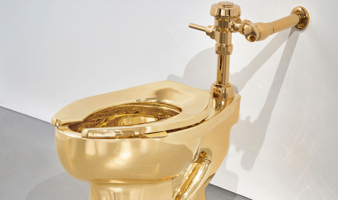 Η χρυσή τουαλέτα 18 καρατίων σε δημοπρασία με τιμή εκκίνησης περίπου 10 εκατ. δολάρια
