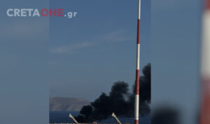 Ηράκλειο: Αναστάτωση προκάλεσαν μαύροι καπνοί στο αεροδρόμιο «Νίκος Καζαντζάκης»