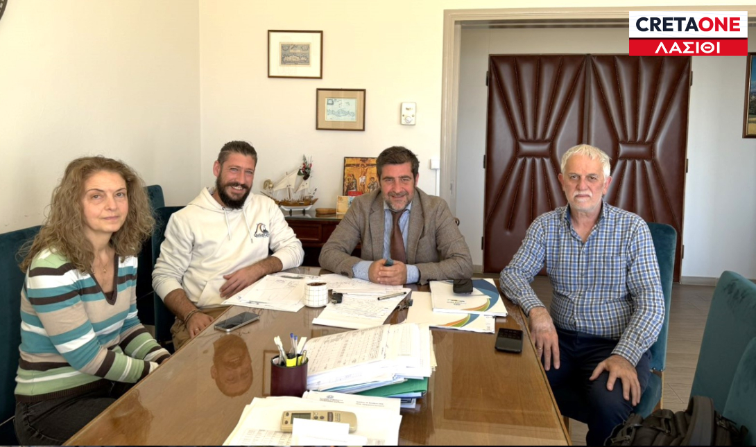 Λασίθι: Συνάντηση εργασίας του Αντιπεριφερειάρχη με τον Πρόεδρο της Κοινότητας Ελούντας για θέματα υποδομών