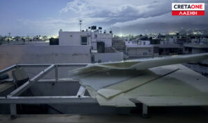 «Σαρωτικό» το πέρασμα του Byron στην Κρήτη: Βροχή με το τουλούμι και πτώσεις δέντρων  – Ξηλώθηκε ελενίτ από τον αέρα