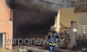 Χανιά: Μεγάλη φωτιά σε σπίτι στα Λενταριανά – Φόβος για έκρηξη σε λέβητοστάσιο – Δείτε βίντεο και φωτό