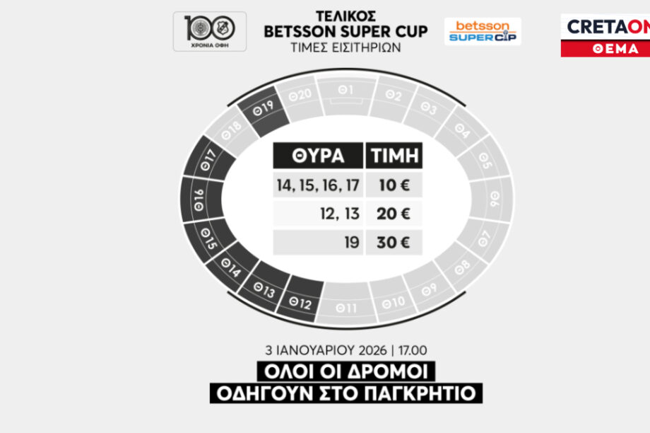 ΟΦΗ: Κυκλοφόρησαν τα εισιτήρια για το Super Cup