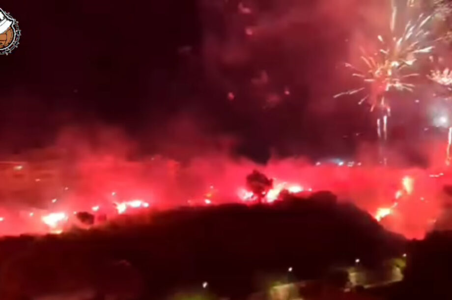 Όταν κυριολεκτικά οι φίλοι του ΟΦΗ έκαναν τη νύχτα μέρα... (βίντεο)