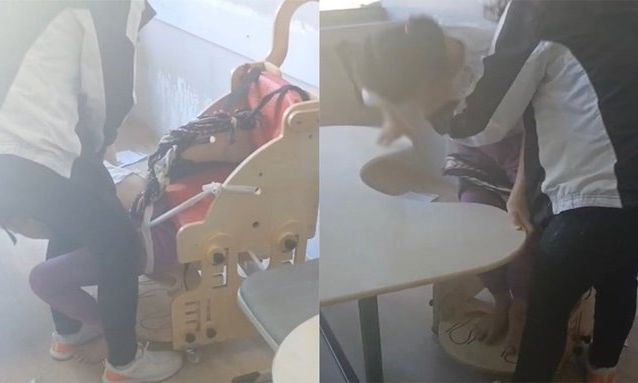 Σκληρές εικόνες στην Τουρκία: Δεμένοι με σχοινιά στα θρανία μαθητές με αυτισμό για να κάνουν μάθημα