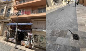Ηράκλειο: Καλώδια και ετοιμόρροπες λάμπες ηλεκτρισμού στον πιο πολυσύχναστο δρόμο