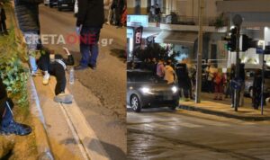 Ηράκλειο: Σοβαρό τροχαίο με τραυματισμό στο κέντρο της πόλης (φωτογραφίες, βίντεο)