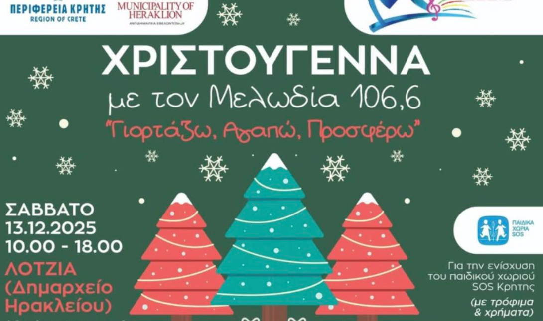 Ολοκληρώθηκε με απόλυτη επιτυχία η εκδήλωση του Μελωδία 106,6: «Γιορτάζω, Αγαπώ, Προσφέρω» το Σάββατο 13 Δεκεμβρίου