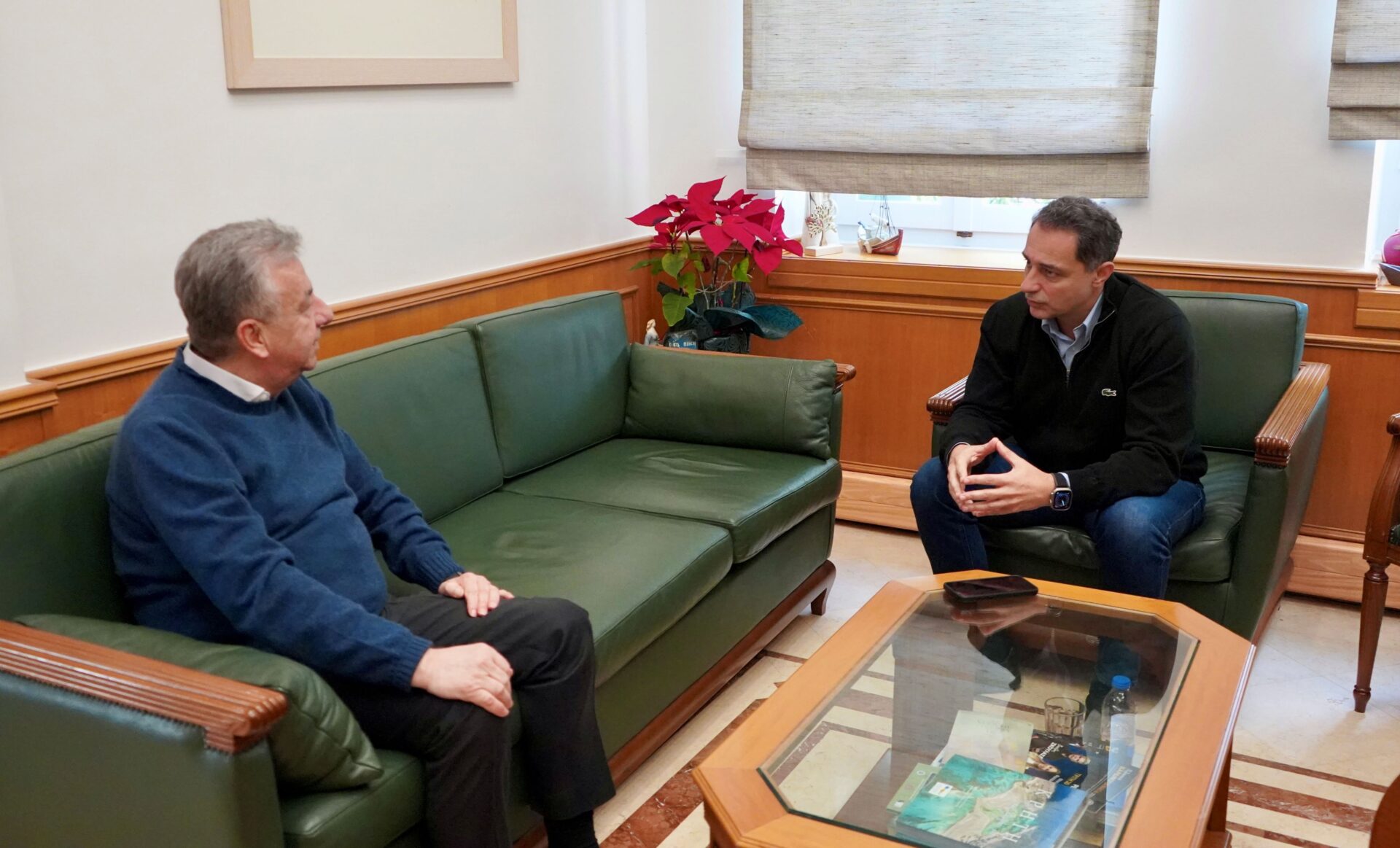 Τα αναπτυξιακά έργα του Ηρακλείου  στη συνάντηση του Σταύρου Αρναουτάκη με το Μάξιμο Σενετάκη