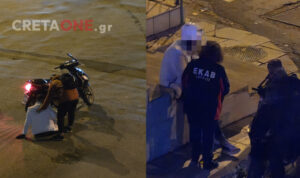 Ηράκλειο: Σοβαρό τροχαίο με δύο μηχανές στην Εθνικής Αντιστάσεως – Τραυματίστηκε διανομέας – Δείτε φωτογραφίες