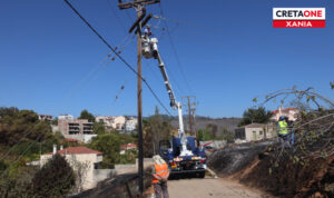 Χανιά: Έπεσε στύλος του ΔΕΔΔΗΕ από τους ισχυρούς ανέμους – Δείτε εικόνες
