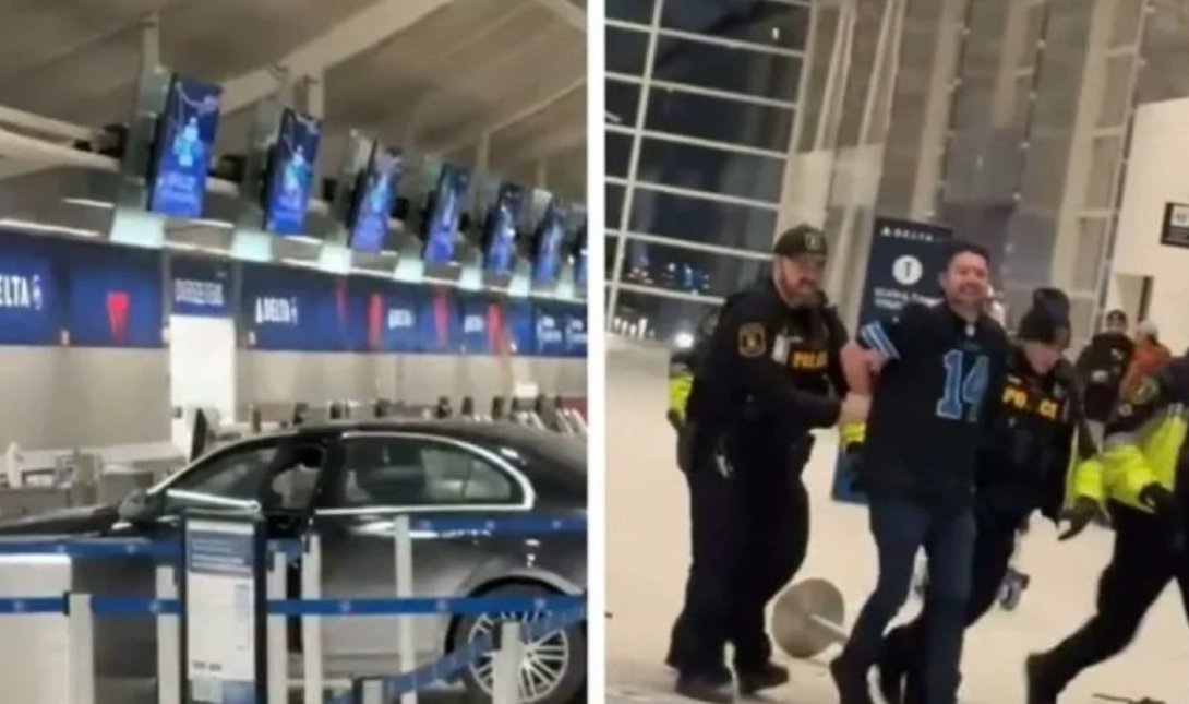 Πανικός στο Ντιτρόιτ: Αυτοκίνητο εισέβαλε στο αεροδρόμιο και έπεσε πάνω στα γκισέ – 6 τραυματίες – Δείτε βίντεο