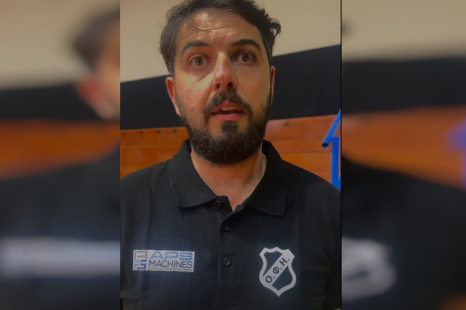 ΟΦΗ BC: Ο νέος προπονητής Αλέξανδρος Πετράκης μιλά για τον αγώνα με τον Χολαργό (βίντεο)
