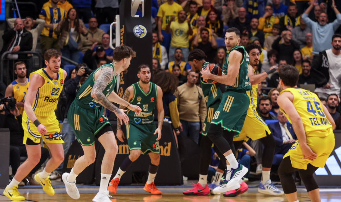 Eurolegue: Από δικά του λάθη στο τέλος έχασε τη νίκη ο Παναθηναϊκός από τη Μακάμπι