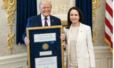 Πρόσφερε στον Τραμπ το Νόμπελ Ειρήνης Ματσάδο!