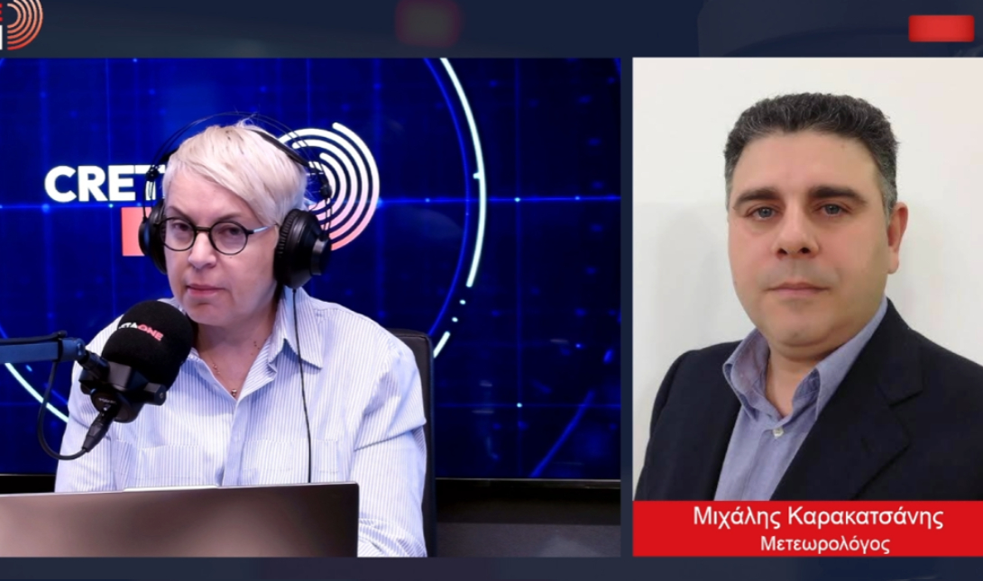 Καρακατσάνης στο Cretaone 102,3: Διαδοχικά βαρομετρικά χαμηλά φέρνουν βροχές στην Κρήτη έως τον Μάρτιο