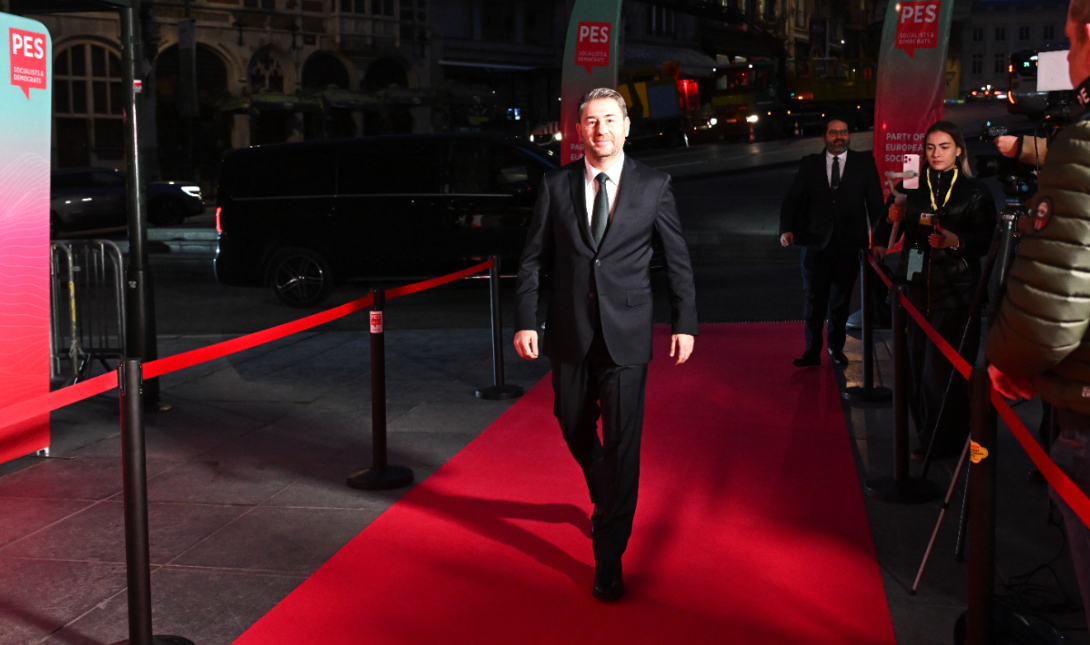 Ο Νίκος Ανδρουλάκης στην έκτακτη προσύνοδο των Ευρωπαίων Σοσιαλιστών (PES) στις Βρυξέλλες