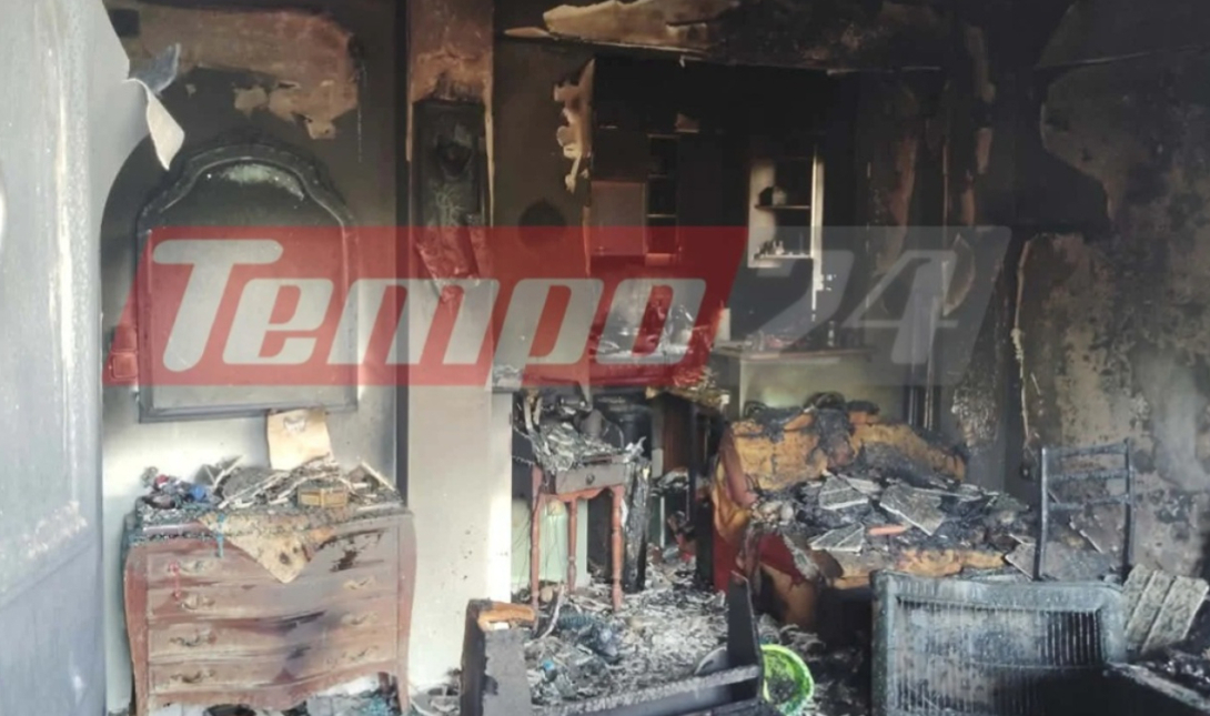 Φωτιά σε σπίτι στην Πάτρα: Ένας νεκρός