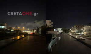 Ηράκλειο: Στο σκοτάδι έχει βυθιστεί το πάρκο Ερυθραίας (φωτογραφίες)