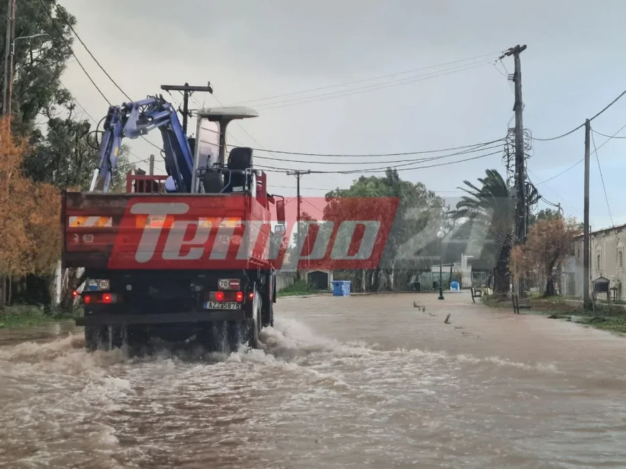 «Βούλιαξε» η Ποσειδώνος στο Ρίο της Πάτρας – Απίστευτες εικόνες από την κακοκαιρία