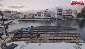Λασίθι: Ξεκίνησε η συντήρηση της εξέδρας της Λίμνης του Αγίου Νικολάου (βίντεο)