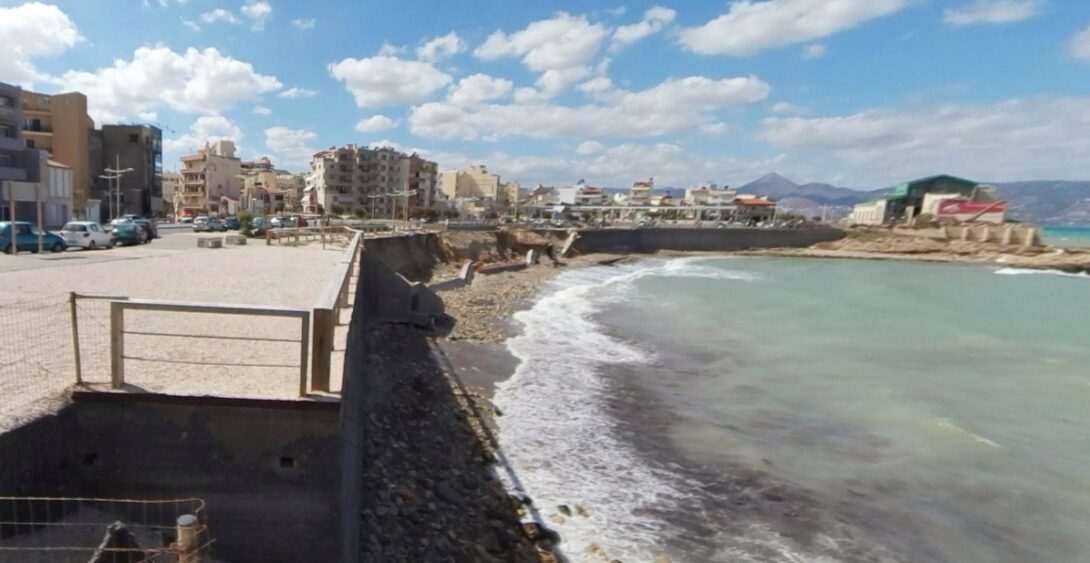 παραθαλάσσιο ενετικό τείχος Ηράκλειο