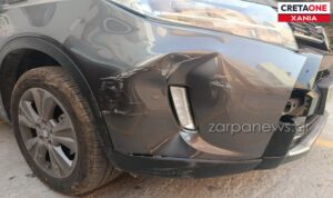 Xανιά: Τροχαίο με εγκατάλειψη στο κέντρο της πόλης