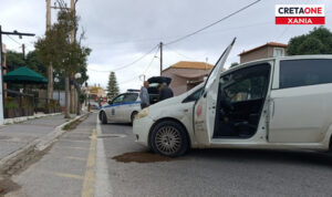 Χανιά: Νέο τροχαίο ατύχημα με τραυματισμό στην παλιά εθνική οδό – Δείτε φώτο